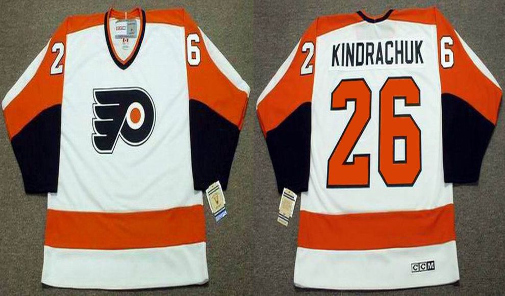 2019 Men Philadelphia Flyers 26 Kindrachuk White CCM NHL jerseys